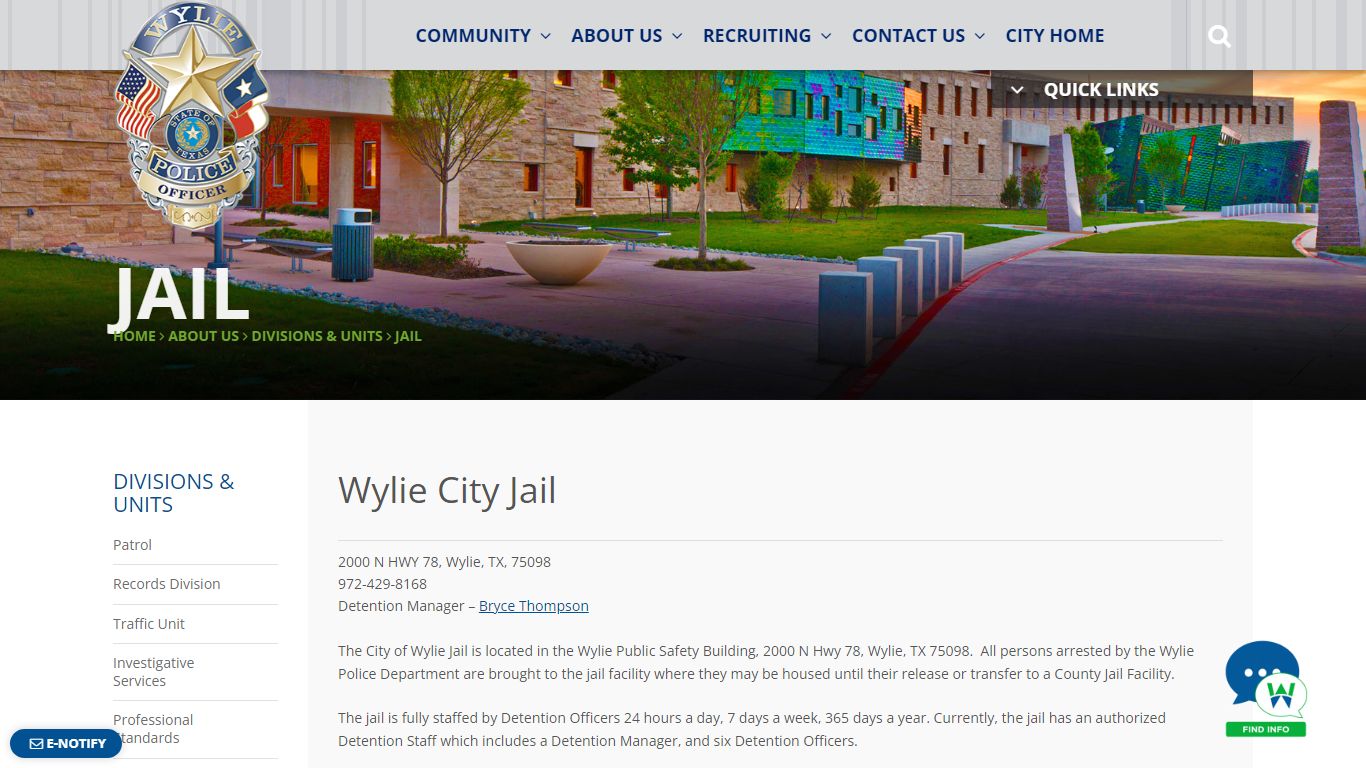 Wylie City Jail - Wylie, Texas